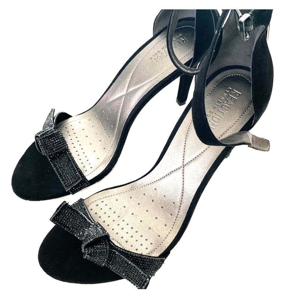 Black suede Kenneth Cole sandals